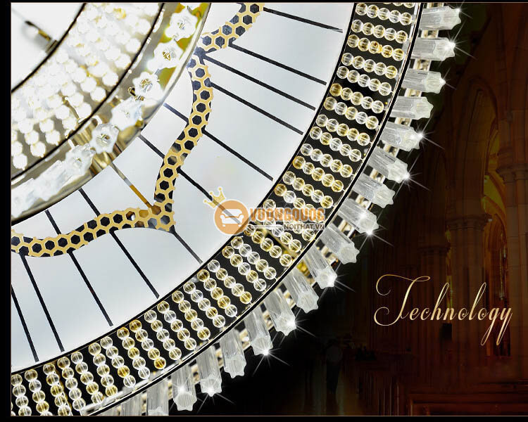 Đèn trần thủy tinh đẹp trang trí nội thất CM262-13